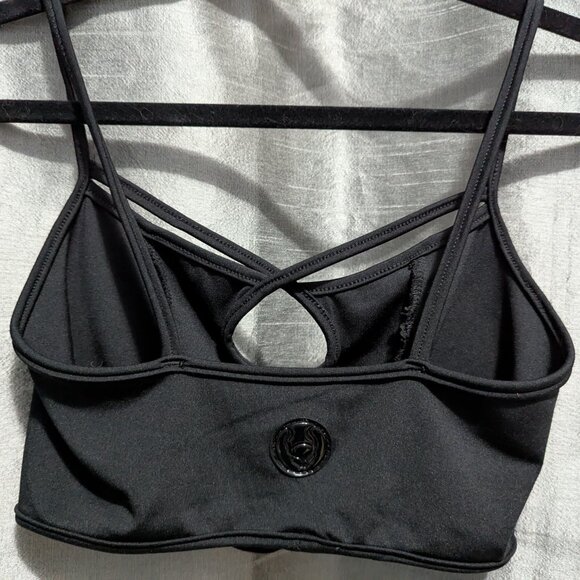 Cyberdog Peeker Bralette Top Black Small - Picture 3 of 5